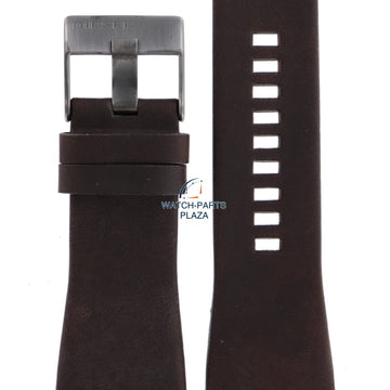 Watch Band Diesel DZ1216 brown leather strap 32mm Bugout original - Watch Plaza