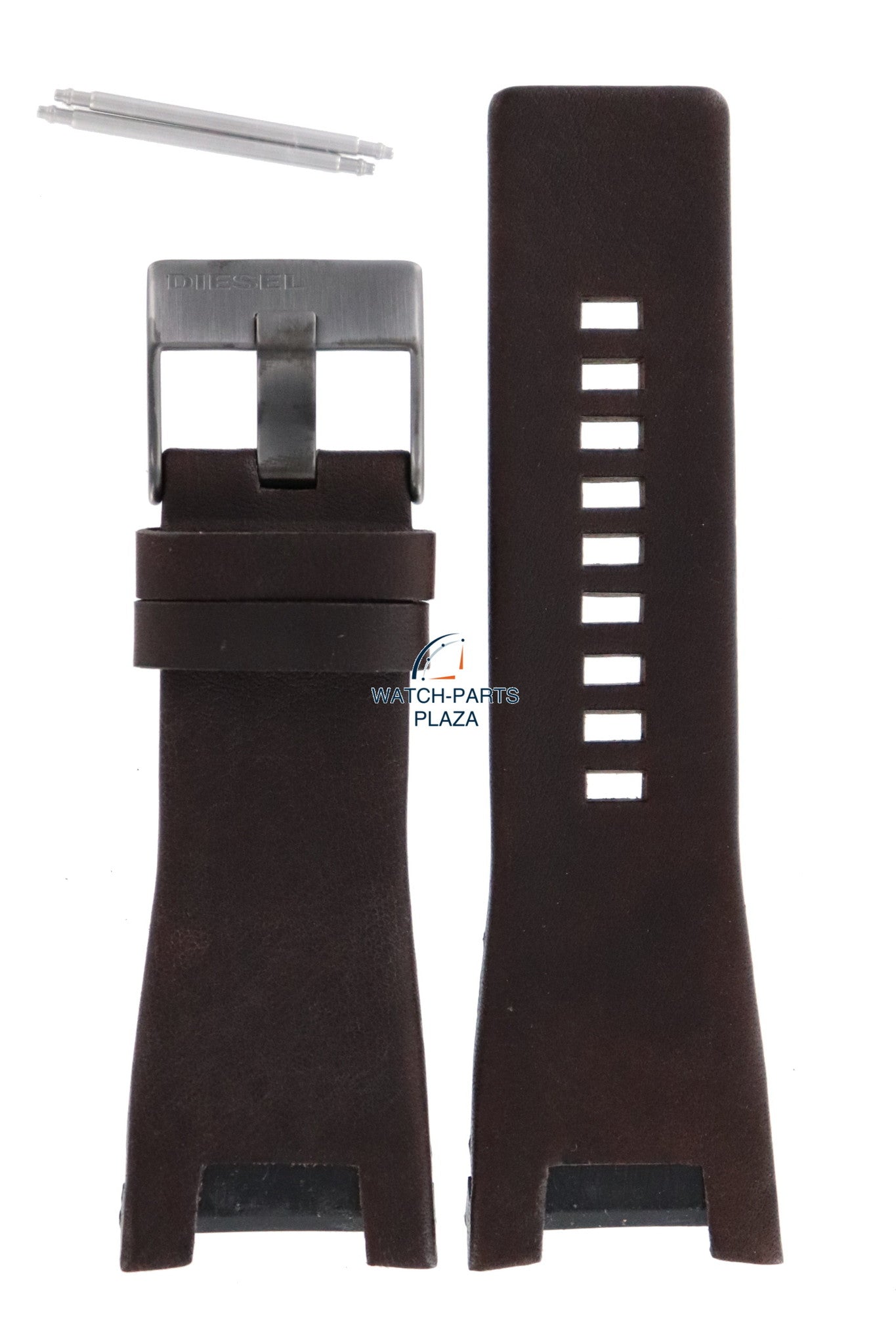 Watch Band Diesel DZ1216 brown leather strap 32mm Bugout original - Watch Plaza