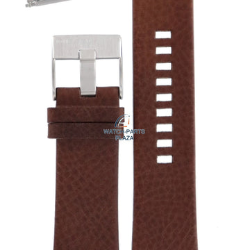Watch Band Diesel DZ1293 brown leather strap 27mm original - Watch Plaza