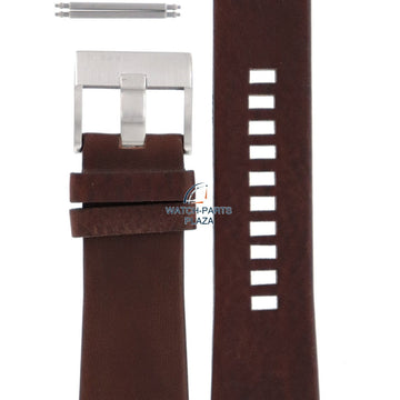 Watch Band Diesel DZ1399 brown leather strap 27mm Master Chief original - Watch Plaza
