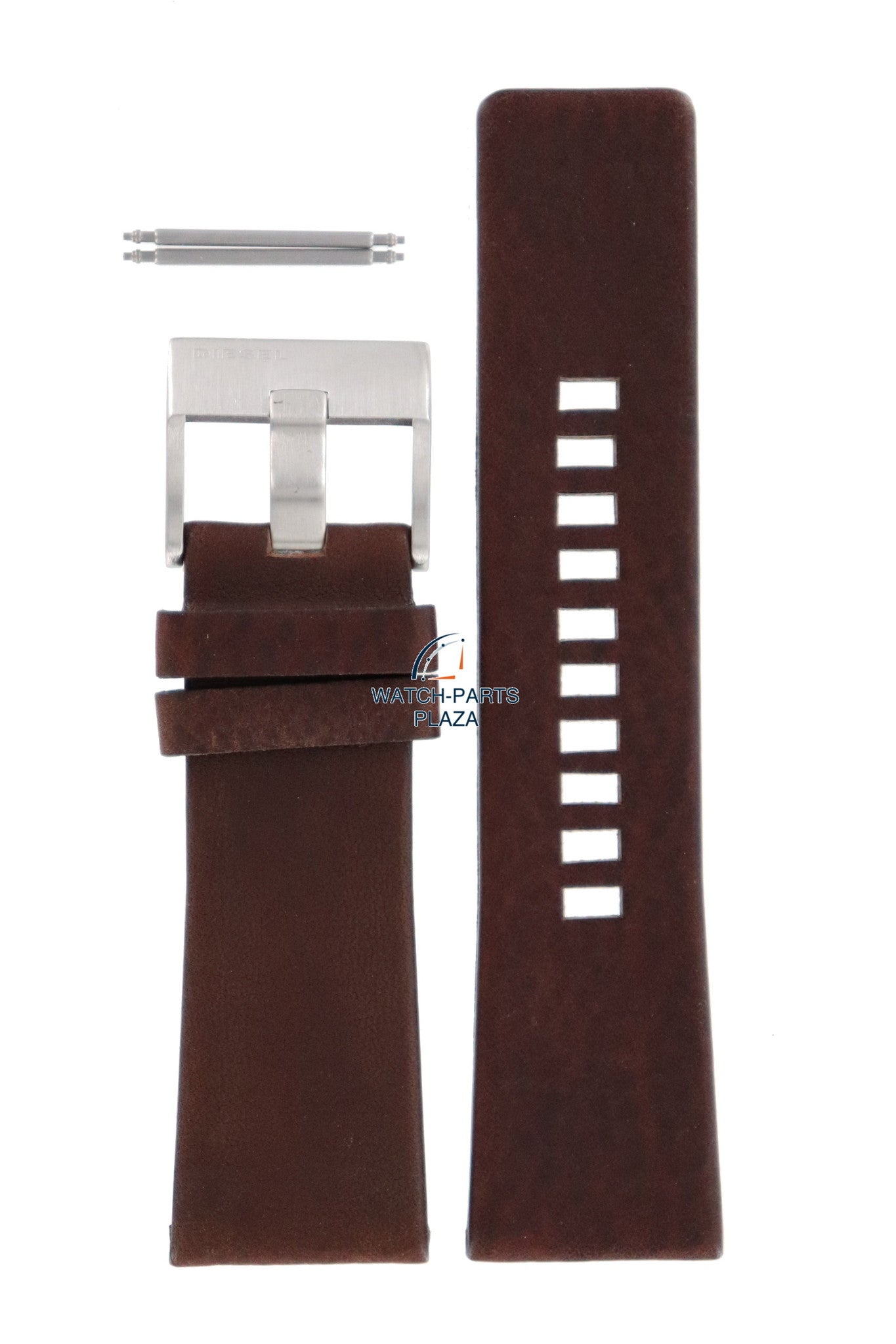 Watch Band Diesel DZ1399 brown leather strap 27mm Master Chief original - Watch Plaza