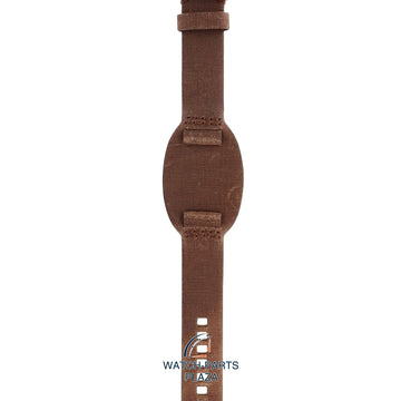 Watch Band Diesel DZ2034 brown genuine leather strap 18mm DZ - 2034 - Watch Plaza