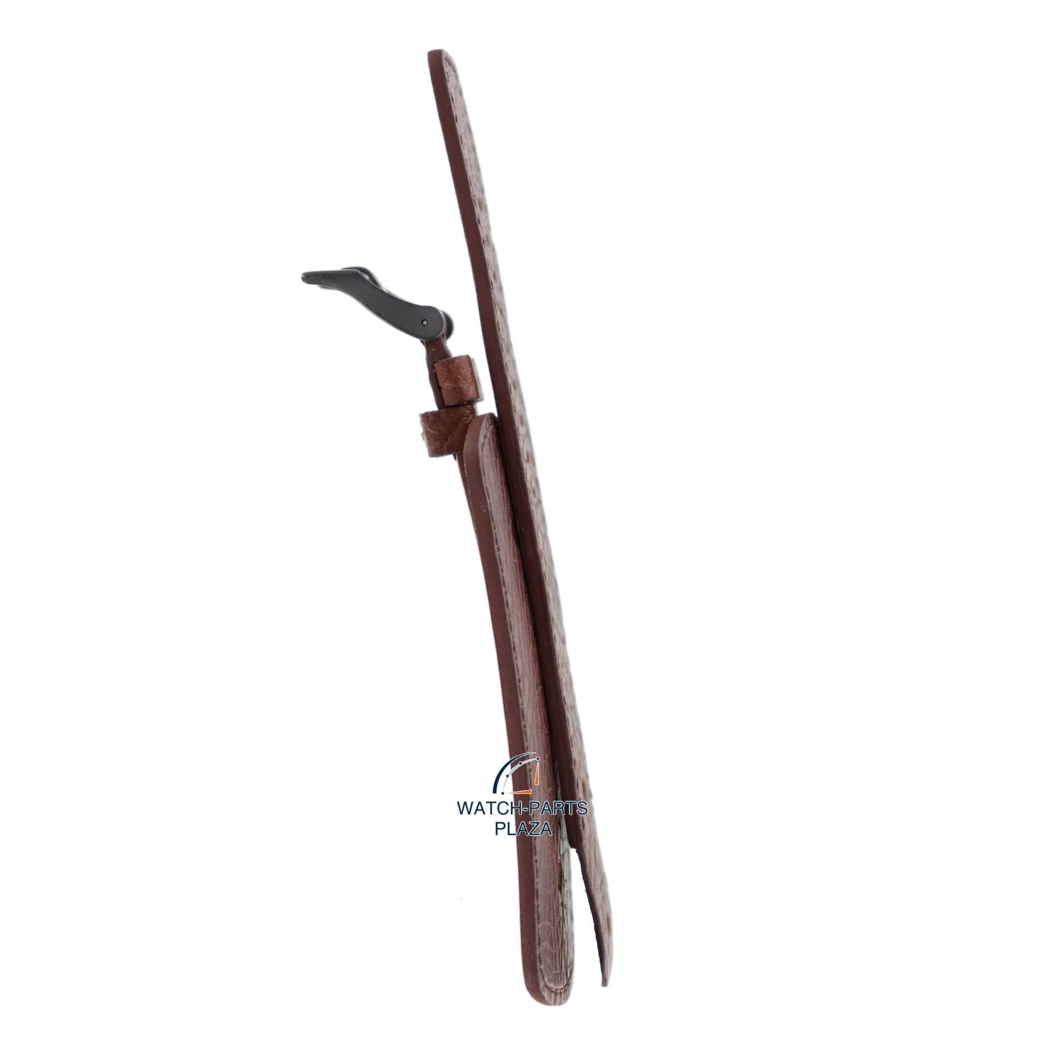 Watch Band Diesel DZ2080 brown cuff leather strap 20mm genuine - Watch Plaza