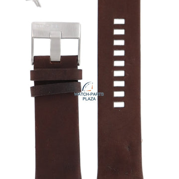 Watch Band Diesel DZ3036, DZ3037 brown leather strap 31mm original Series III - Watch Plaza