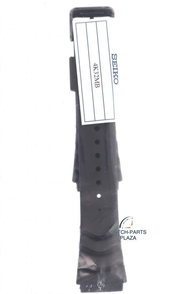 Watch Band for Seiko 5 Sports SNZG87, SRPA11 Black Strap 22mm 7S36 03P0, 4R36 04Z0 - Watch Plaza