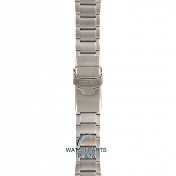Watch Band for Seiko 5M62 - 0BL0, 4R15 - 00D0 Steel Bracelet SKA371, SRP043 Kinetic 20mm - Watch Plaza