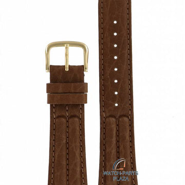 Watch Band for Seiko 8M25 - 7100, 5M22 - 6B00 Brown Leather Strap 17mm Moonphase SDT112 - Watch Plaza