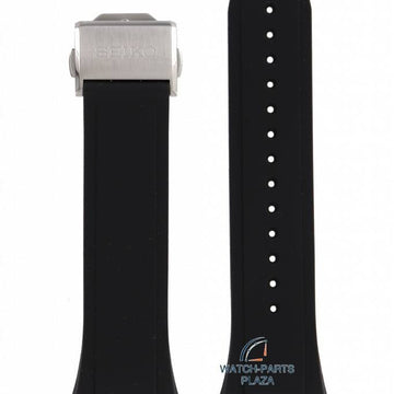 Watch Band for Seiko Astron GPS Solar SSE167, SSE169 Black Strap 8X53 - 0BB0 14mm Astron - Watch Plaza
