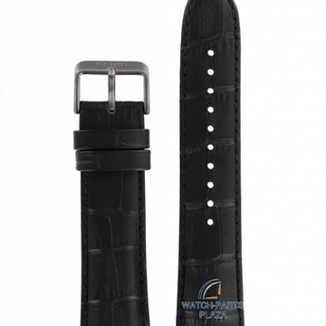 Watch Band for Seiko SKA621P1 Kinetic L07N B 22 mm Black Strap 5M82 - 0AJ0 - Watch Plaza