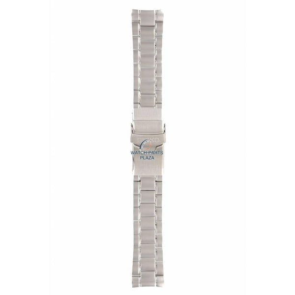 Watch Band for Seiko SRPA19, SRPD01 Steel Bracelet 22mm Dawn Grey 4R36 05D0, 06Y0 - Watch Plaza