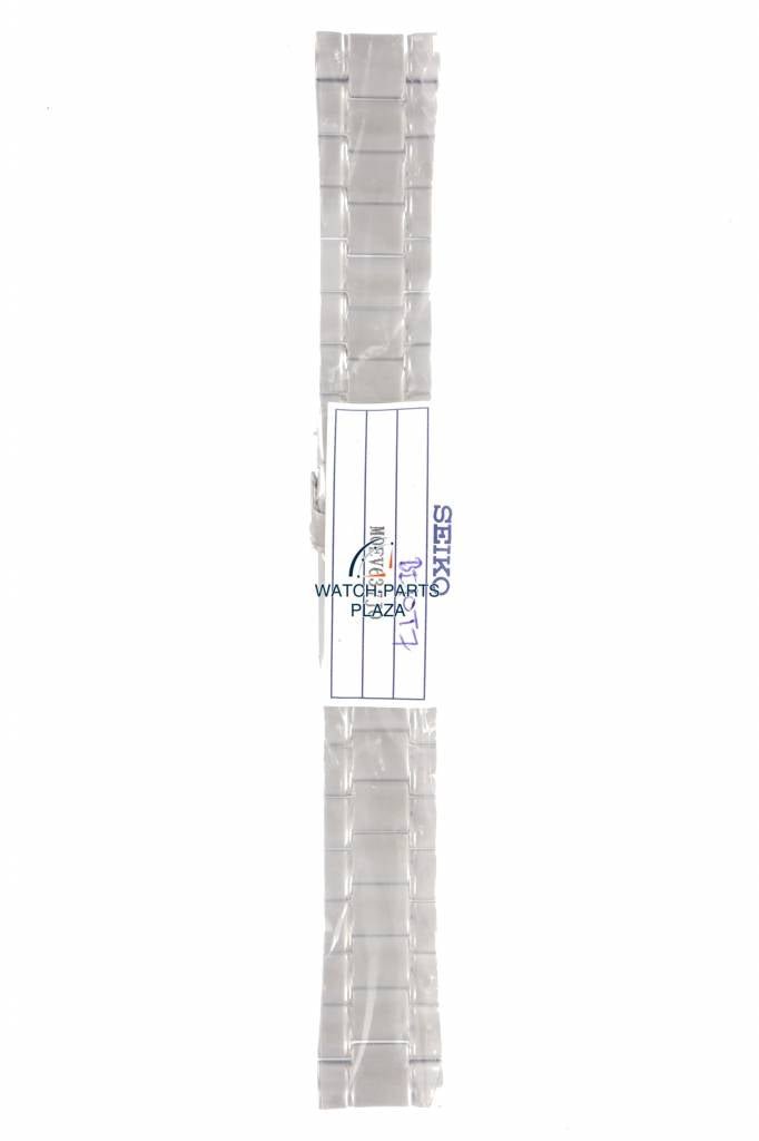 Watch Band for Seiko SRPA19, SRPD01 Steel Bracelet 22mm Dawn Grey 4R36 05D0, 06Y0 - Watch Plaza