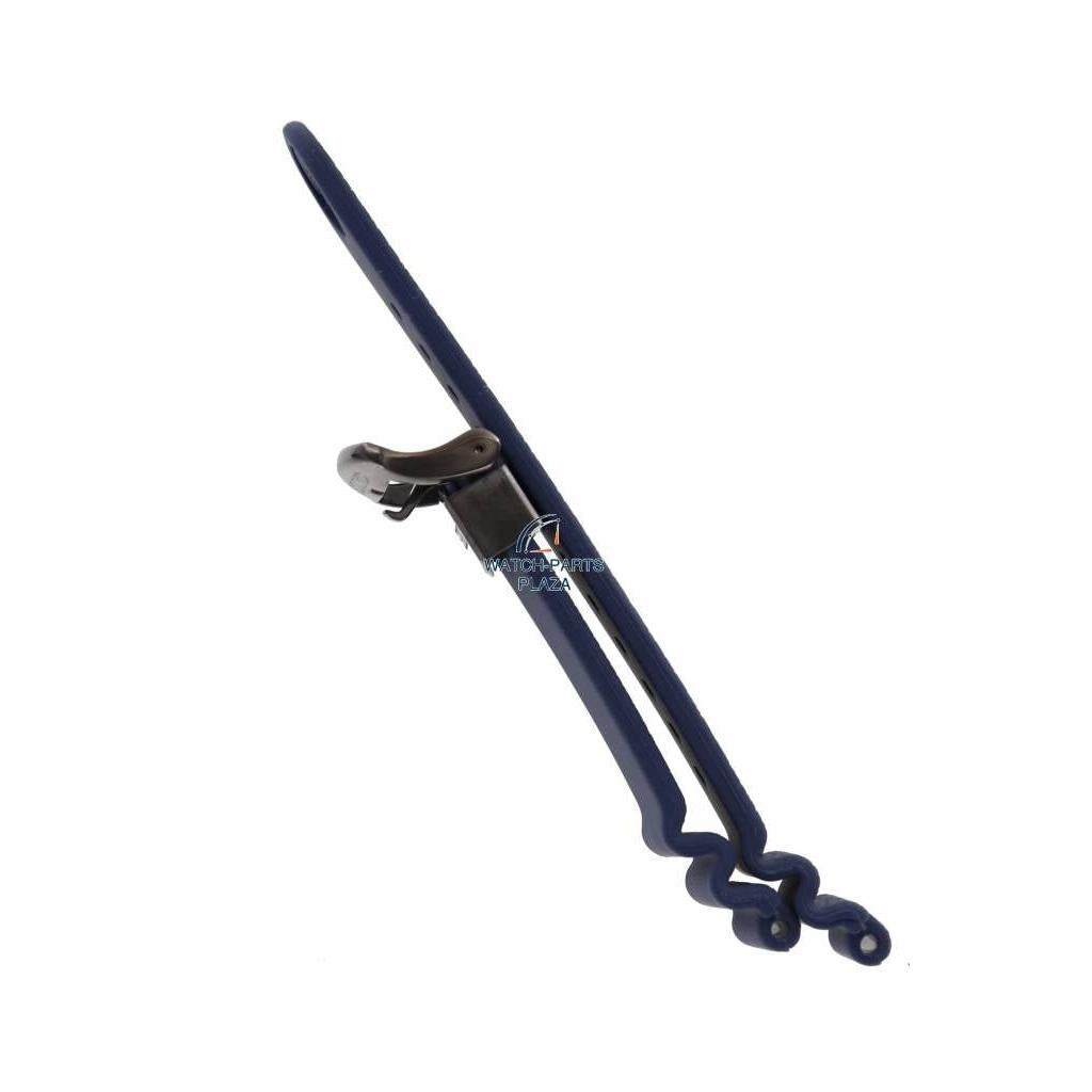 Watch Band for Seiko SRPD09K1 Prospex 4R35 - 01X0 22mm dark blue strap Save The Ocean - Watch Plaza