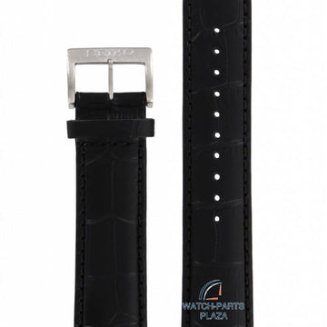 Watch Band for Seiko SSC223 Solar Black Leather Strap V175 - 0CH0 LOBC H 21 mm - Watch Plaza