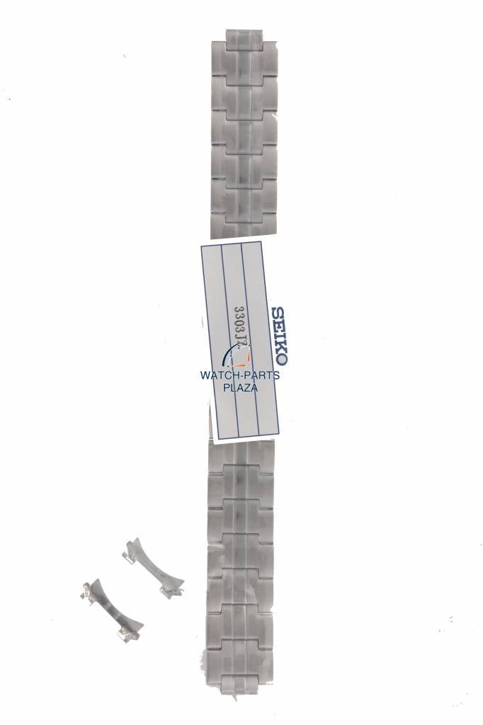 Watch Band Seiko 5 Sports 7S26 - 02J0 / 7S26 - 03S0 stainless steel strap 18mm 3303 - Watch Plaza