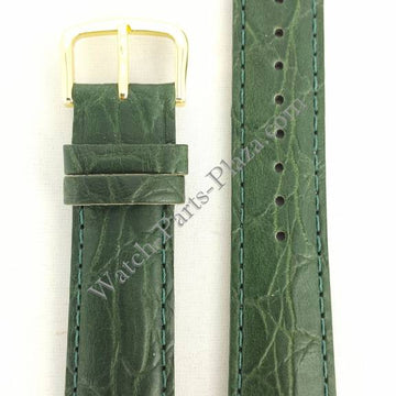 Watch Band Seiko 7T32 - 6B40 Green Leather Strap 19mm SDW746 - 4ER7KB - Watch Plaza