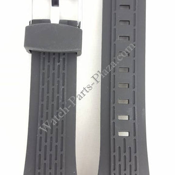 Watch Band Seiko 7T62 - 0HT0 Black Rubber SNAC01P1 Strap SNAB99P1 26mm - Watch Plaza
