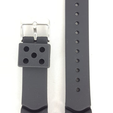 Watch Band Seiko Diver Black Monster Rubber Z 20 mm SKX779 Strap 7S26 - 0350 SKXA37 - Watch Plaza