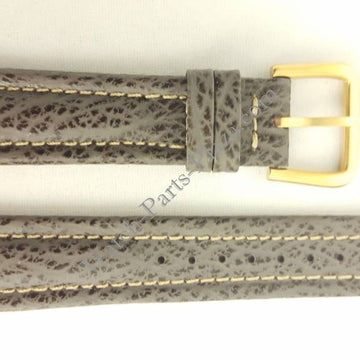 Watch Band Seiko Moon Sports 150 6F24 - 7010 / 6M25 - 6000 Grey Leather Strap 20mm 7N42 - Watch Plaza