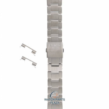 Watch Band Seiko SBFG001 Spirit Solar Radio S760 - 0AB0 stainless steel strap 22mm DA3W - Watch Plaza