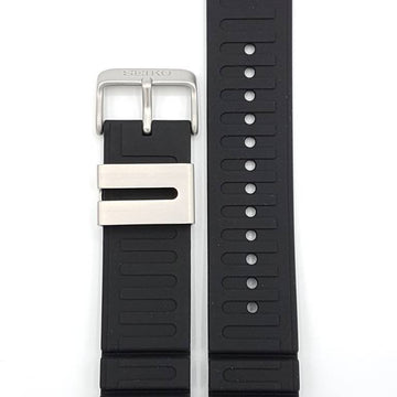 Watch Band Seiko Scuba Diver SBEE001 SBEE002 Black Strap CY 17mm 7N36 - 0AG0 - Watch Plaza