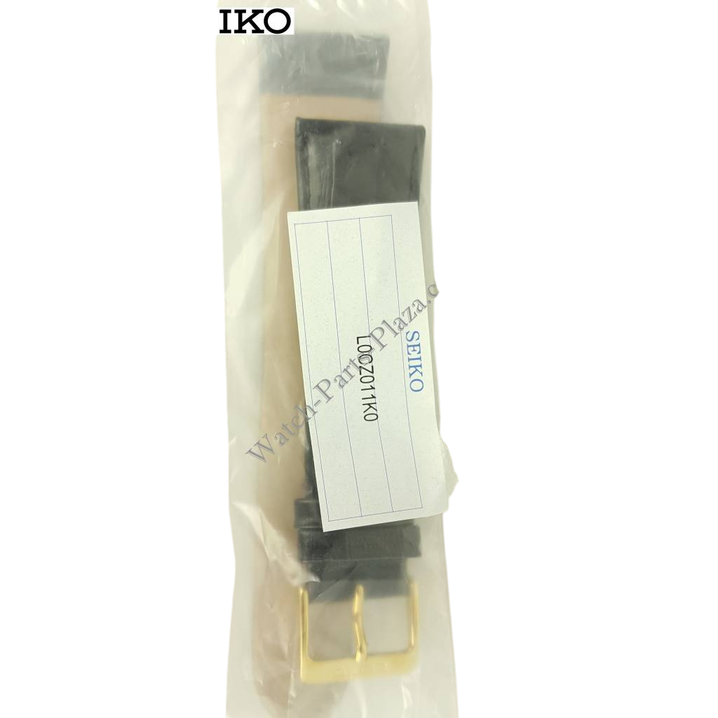 Watch Band Seiko Solar SUP880P1 Black Leather Strap 23mm LOCZ V115 - 0BC0 - Watch Plaza