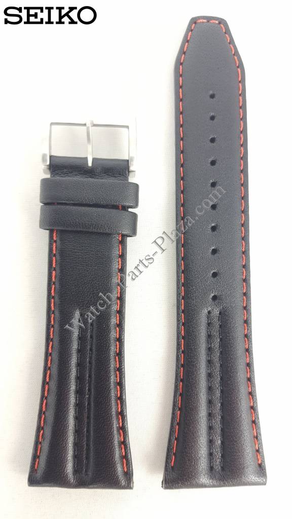 Watch Band Seiko SPC033 Motor Sports Leather SPC037 Strap 7T82 - 0AL0 26mm - Watch Plaza