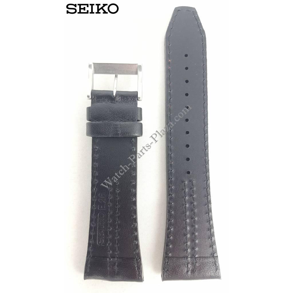 Watch Band Seiko SPC033 Motor Sports Leather SPC037 Strap 7T82 - 0AL0 26mm - Watch Plaza