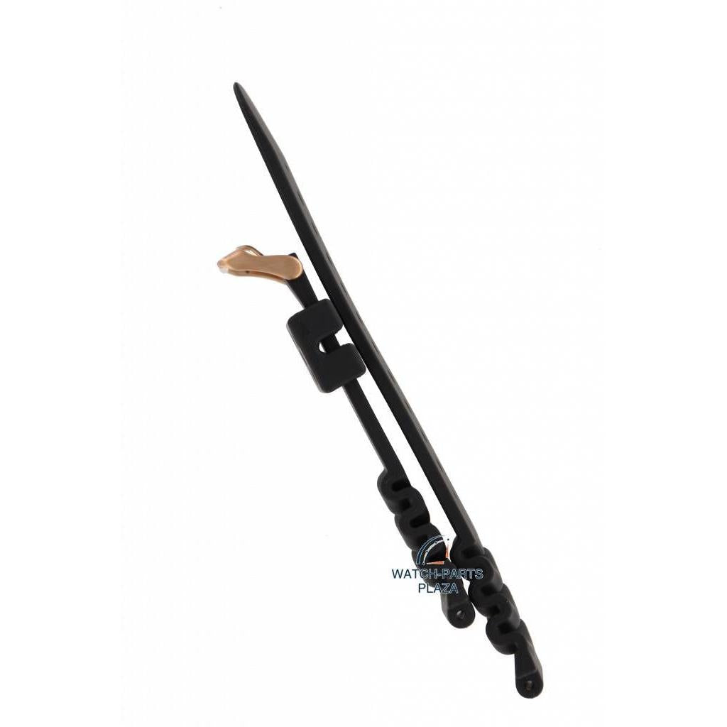 Watch Strap for Seiko 5 Sports SRP680, SRP210 Black Band Gold Buckle 22mm 4R36 04J0, 00S0 - Watch Plaza