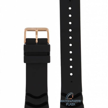 Watch Strap for Seiko 5 Sports SRP680, SRP210 Black Band Gold Buckle 22mm 4R36 04J0, 00S0 - Watch Plaza