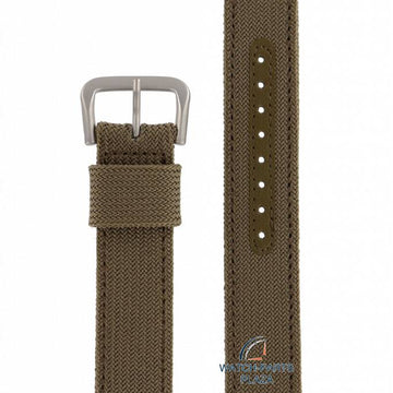 Watch Strap for Seiko 7S26 - 3060, 00D0 Canvas Military Band 18mm SNX431 Green Nylon 4HA6JB - Watch Plaza