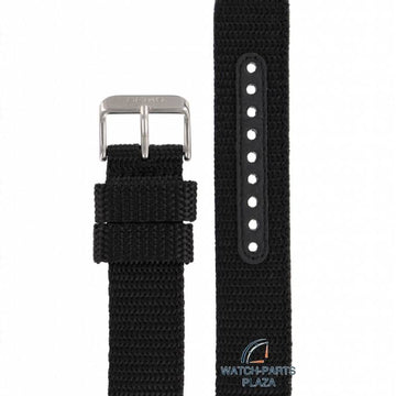 Watch Strap for Seiko 7T92 / 7T94 Black Nylon Military Band 20mm 4KC8JZ 0CX0, 0DX0, 0FD0 - Watch Plaza