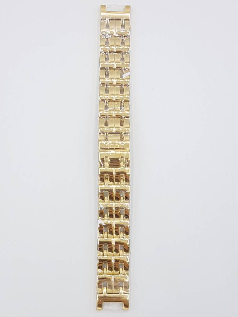 Watch Strap GC 34000G1 gold steel bracelet 18mm doublé watch band original - Watch Plaza