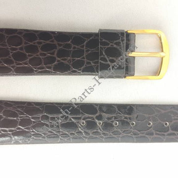 Watchband Seiko 5P39 / 7F38 / 9020 / H249 5010 brown leather strap 18mm BPJ05G - Watch Plaza