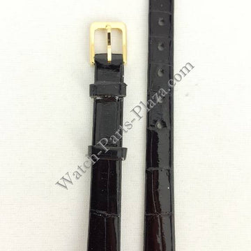 Watchband Seiko Lassale 2E50 - 5139 / 2F50 5709 black lizard leather 13mm WEA01G - Watch Plaza