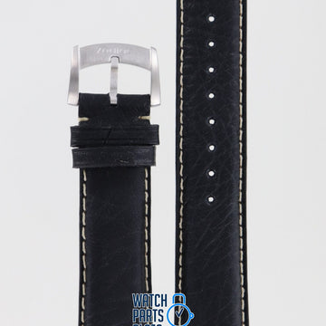 Zodiac ZO2204 Watch Band ZO - 2204 Black Leather 20 mm - Watch Plaza