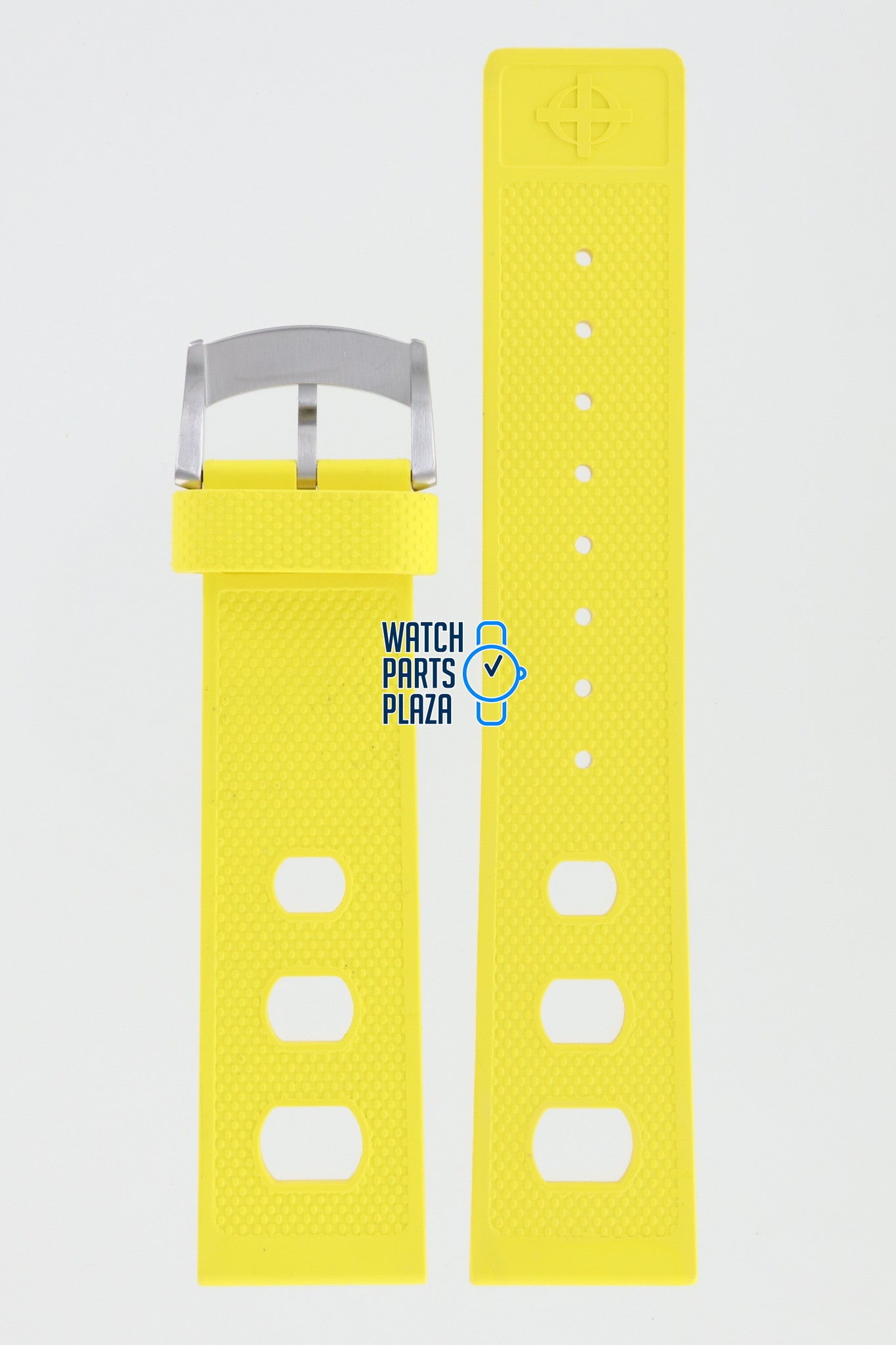 Zodiac ZO2224 Watch Band ZO - 2224 Yellow Silicone 22 mm Sea Dragon - Watch Plaza