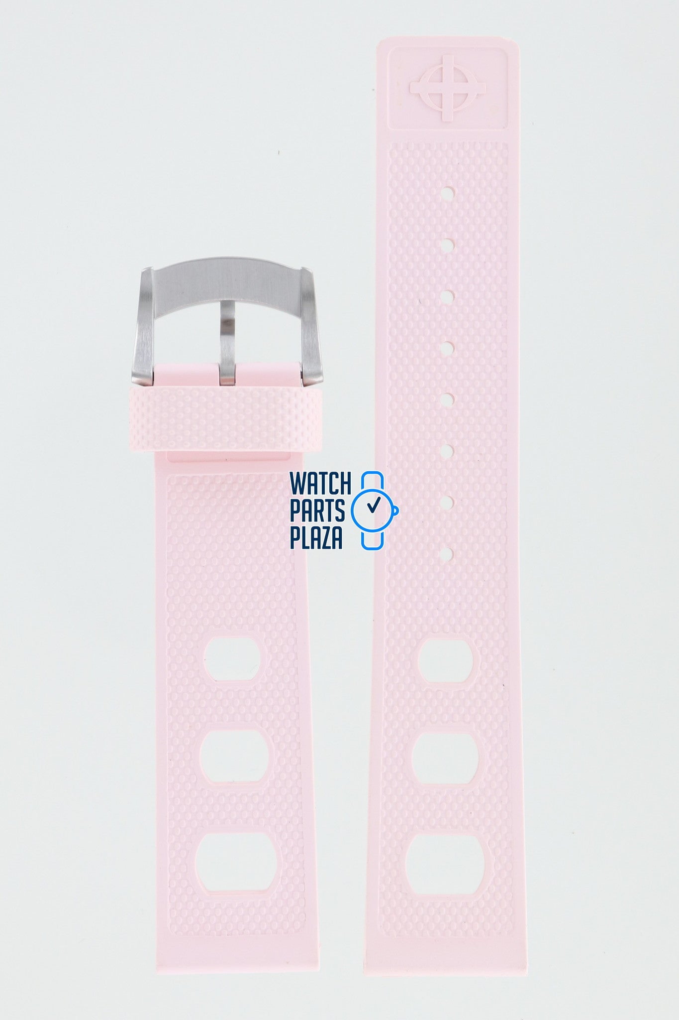 Zodiac ZO2231 Watch Band ZO - 2231 Pink Silicone 20 mm Sea Dragon - Watch Plaza