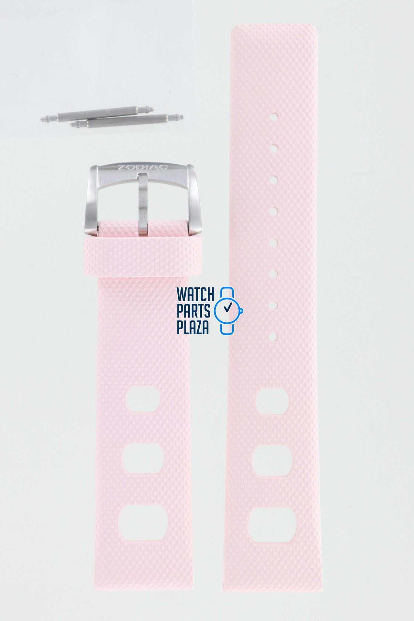 Zodiac ZO2231 Watch Band ZO - 2231 Pink Silicone 20 mm Sea Dragon - Watch Plaza