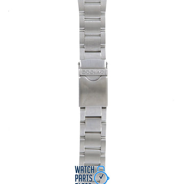 Zodiac ZO2301 & ZO2310 Watch Band ZO - 2301 Grey Stainless Steel 24 mm V - Wolf - Watch Plaza