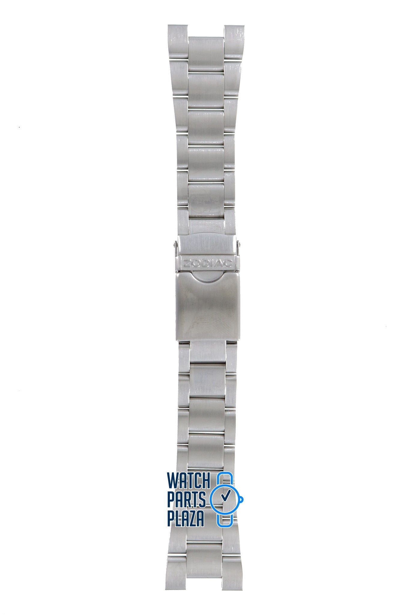 Zodiac ZO2301 & ZO2310 Watch Band ZO - 2301 Grey Stainless Steel 24 mm V - Wolf - Watch Plaza