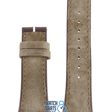Zodiac ZO4105 Watch Band ZO - 4105 Beige Leather 20 mm Ambassadeur - Watch Plaza