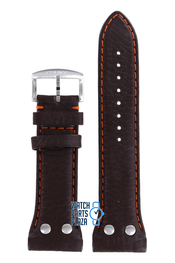 Zodiac ZO7009 Watch Band ZO - 7009 Brown Leather 26 mm Desert Master - Watch Plaza